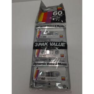 New‎ Gemini Special Events 60 Minute Normal Bias Cassettes Package 3 Sealed
